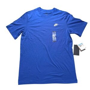 Nike Mens  Futura Embroidered Logo T-Shirt Royal Blue M-Tall AR4997-480